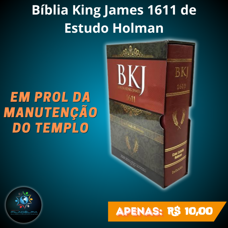 Bíblia King James 1611 de Estudo Holman